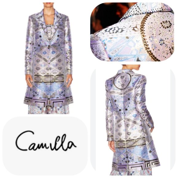 Auc NWT Camilla Tales of Tatiana Swarovski Crystal coat $1000 - Picture 5 of 17
